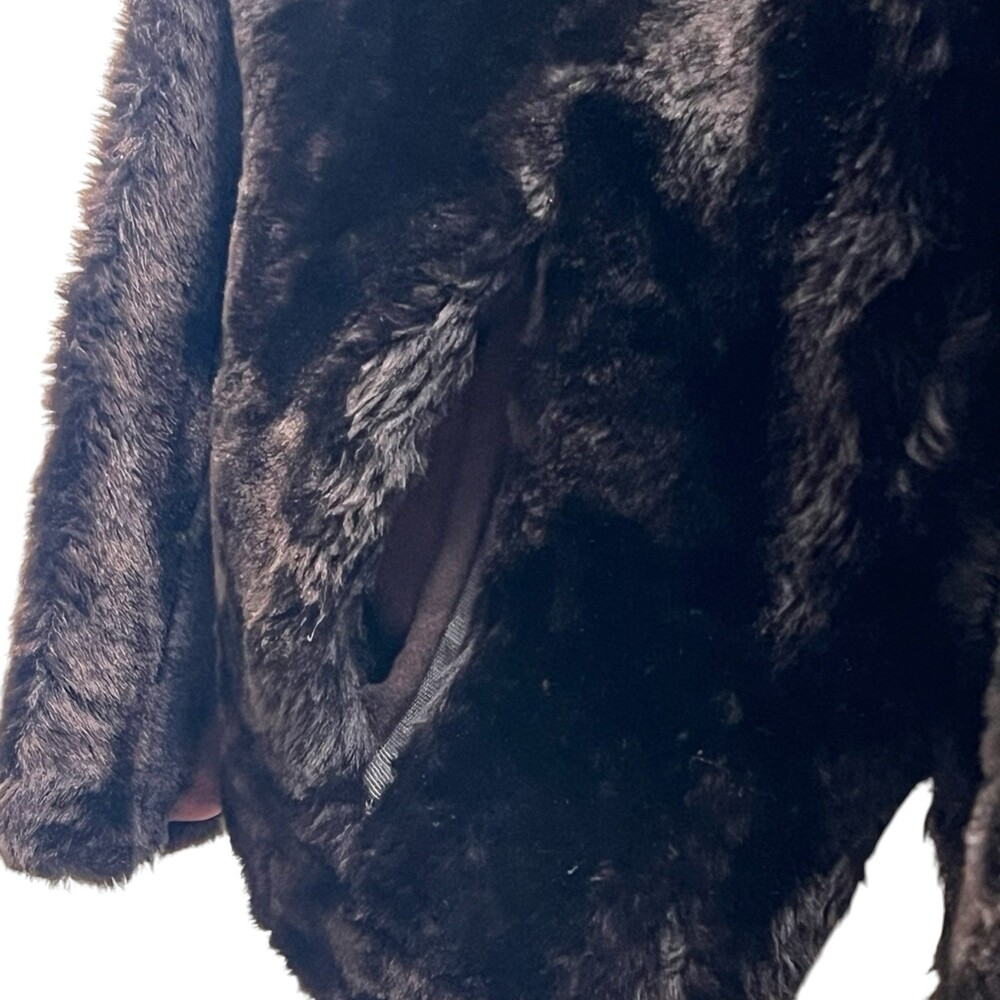 Vintage 50's Fur Coat Master Furriers Duluth Dark Brown Fits Size Small 6 Jacket - Picture 5 of 16